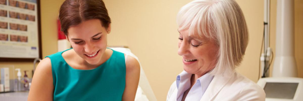 woman and doctor having conversation, Services